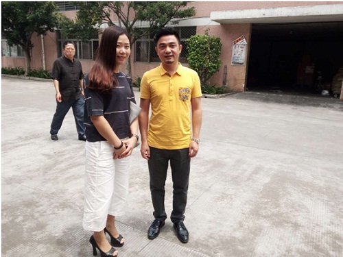 材通实业总经理魏丽慧与名匠装饰(集团)李俊总裁