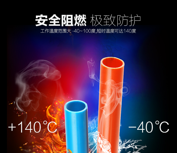 材通pvc红蓝线管|彩色电工套管